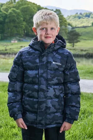 Mountain Warehouse Boys Navy Kids Printed Snow Jacket