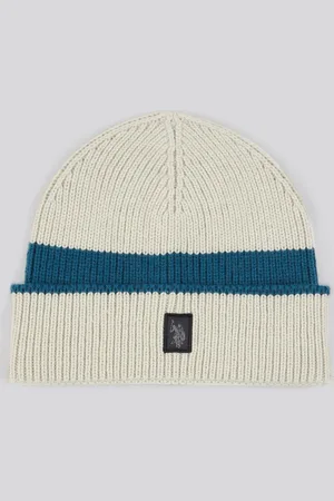 U.S. Polo Assn. Mens U. S. Polo Assn Logo Patch Knit Beanie