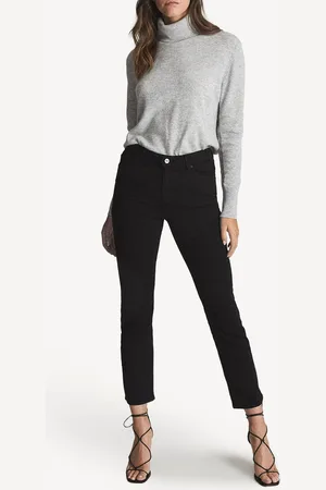 Paige Womens Cindy High Rise Straight Jeans