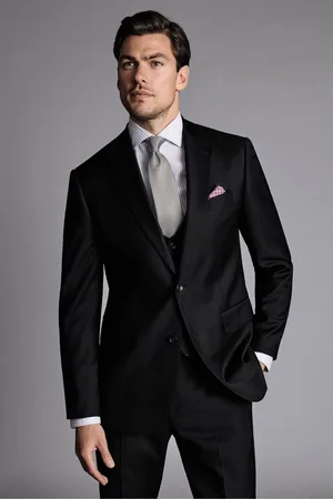 Charles Tyrwhitt Mens Slim Fit Twill Stretch Suit: Jacket