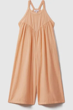 Reiss Girls Peach Daphne 13-14 yrs Cotton Linen Jumpsuit