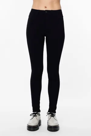 Pieces® Womens High Waist Jeggings With Linen