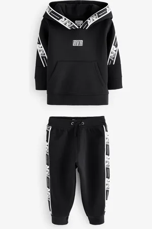 River Island Boys Wide Fit Mini and Older Boys Sporty Hoodie And Joggers Set
