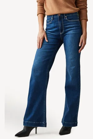 Paige Womens Leenah High Waisted Flared Jeans