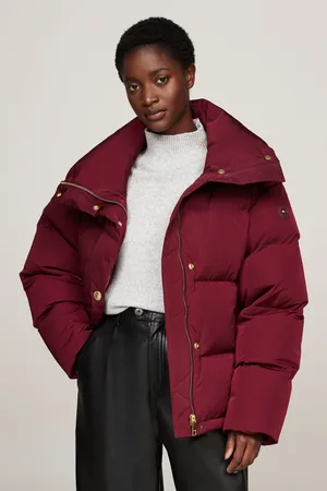 Tommy Hilfiger Womens Gold Button Down Jacket