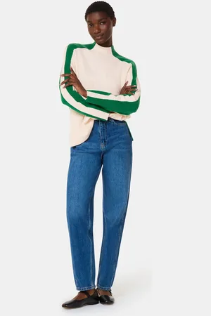 Whistles Womens Colourblock Wool Mix Knit Jumper