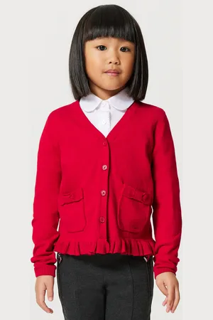 Clarks Girls School V-Neck Cardigan