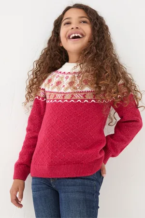 Fat Face Girls FatFace Gingerbread Jumper