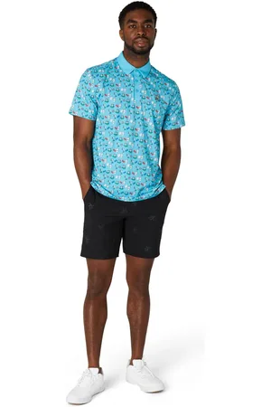 Original Penguin Cocktail and Cards Novelty Print Polo Shirt XL