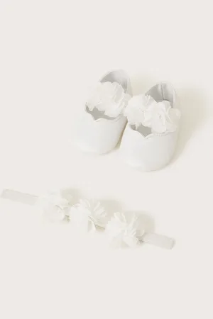 Monsoon Girls Corsage Bando and Bootie Set