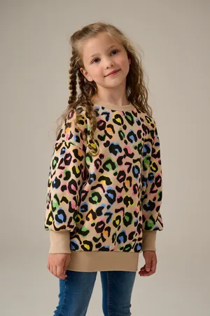 Next Girls Animal Rainbow Sweatshirt (3-16yrs)