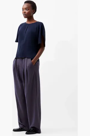 French Connection Womens Carmen Crepe Flare Sleeve Top