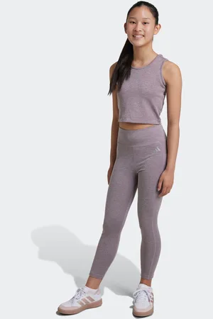 adidas Girls Kids Optime Luxe 7/8 Leggings