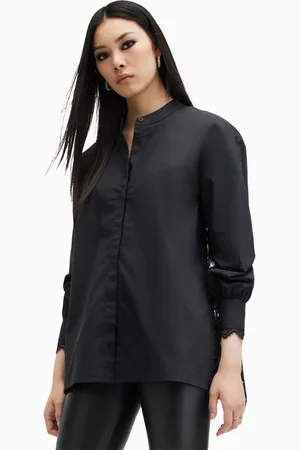 AllSaints Womens AllSaints 100% Cotton Ethel Lace Shirt