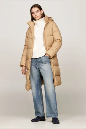 Tommy Hilfiger Womens Down Casual Maxi Coat