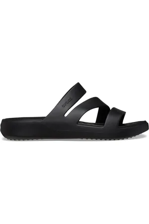 Crocs Black Adults Getaway Strappy Sandals AU 9 (EU 39.5)