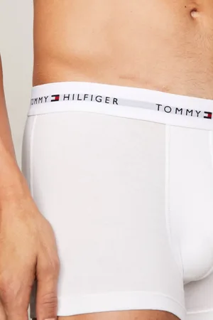Tommy Hilfiger Mens Signature Essential Logo Waistband Trunks 3 Pack