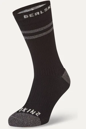 Sealskinz Mens Scoulton Waterproof Warm Weather Mid Length Socks With Hydrostop