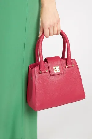 JONES BOOTMAKER Whimsy Leather Top Handle Tote Bag One