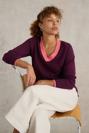 White Stuff Womens Maggie V-Neck Jumper
