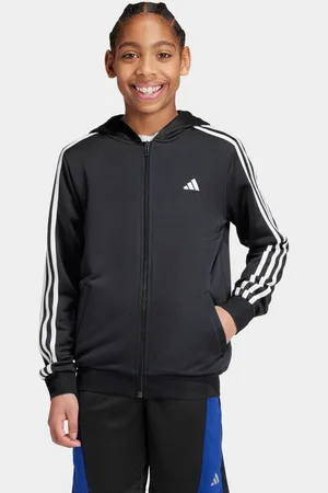 adidas Boys Dark Train Essentials AEROREADY 3-Stripes Regular-Fit Full-Zip Jacket