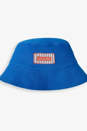 JoJo Maman Bébé Boys Cobalt Twill Bucket Sun Hat