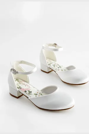 Next Girls Occasion Ankle Strap Low Heel Shoes