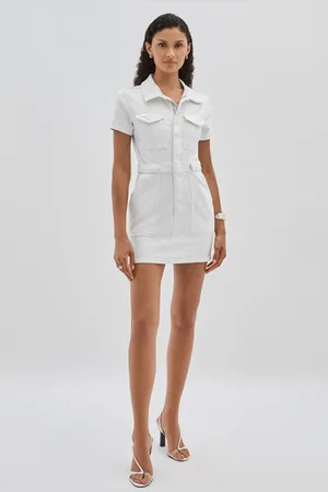 GOOD AMERICAN Denim Mini Dress XS