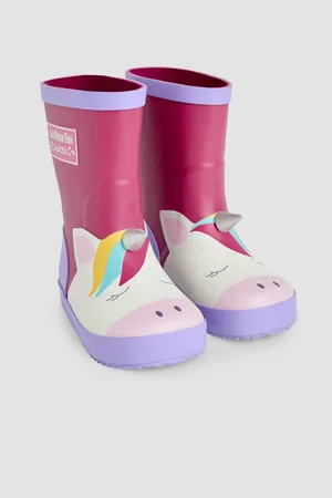 JoJo Maman Bébé Girls Unicorn Wellies