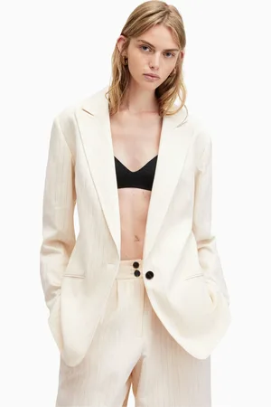 AllSaints Womens AllSaints Payton Cotton Linen Blazer