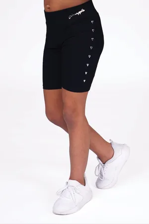 Pineapple Girls Heart Stud Cycling Shorts