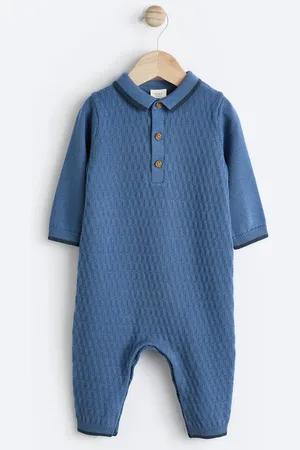 Next Boys Baby 100% Cotton Knitted Romper (0mths-2yrs)