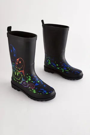 Next Boys Multi Happy Rubber Wellies
