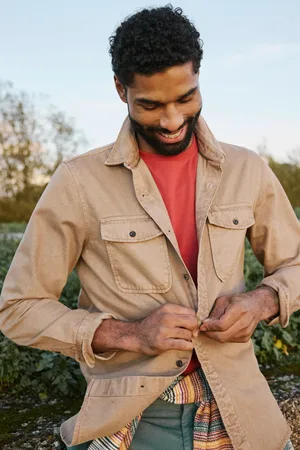 Fat Face FatFace Filey Long Sleeve Plain Shirt L Reg