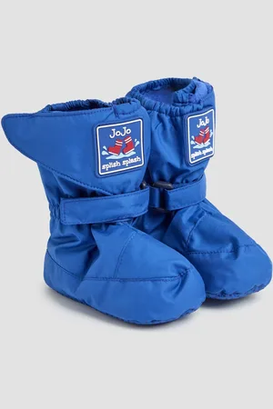 JoJo Maman Bébé Cobalt Fleece Lined Booties