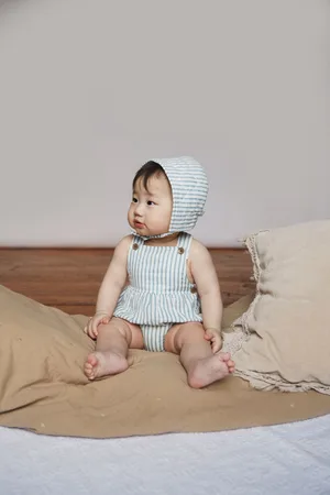The Little Tailor Girls Baby Soft Cotton 100% Cotton Bonnet