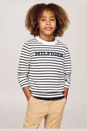 Tommy Hilfiger Boys Regular Fit Monotype Sweater