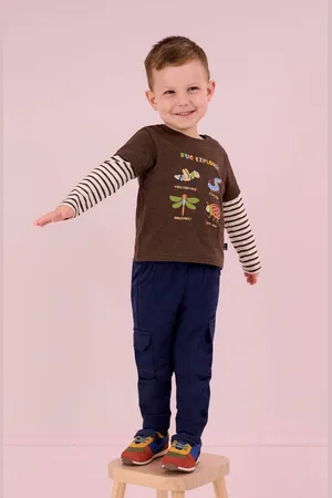 JoJo Maman Bébé Boys Bug Applique Top