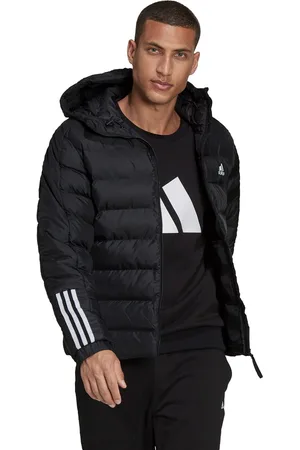 adidas Mens Itavic 3-Stripes Midweight Hooded Jacket