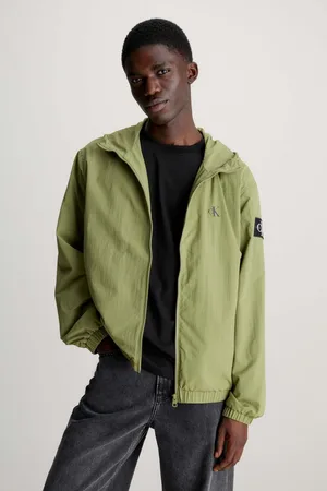 Calvin Klein Mens Logo Lightweight Jacket