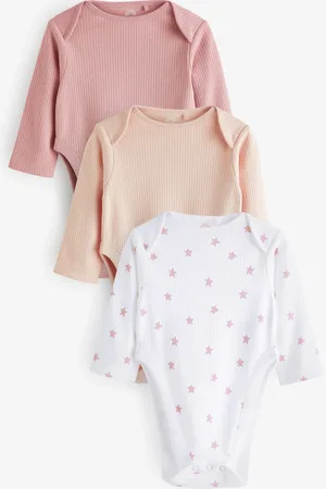 Next Girls Hip Dysplasia Long Sleeve Bodysuits 3 Pack