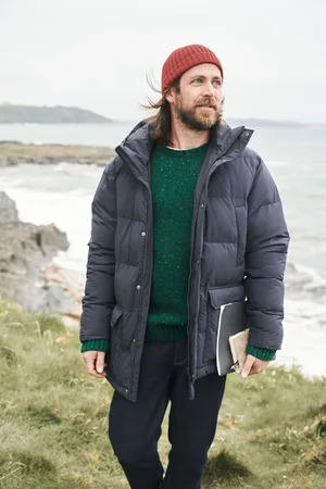 Seasalt Cornwall Mens Mens Gatekeeper Waterproof Puffer Coat