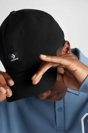 Converse Black Star Chevron 100% Cotton Baseball Cap One