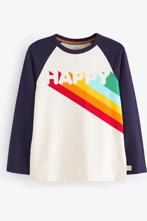 Little Bird Girls Navy 100% Cotton Long Sleeved T-Shirt