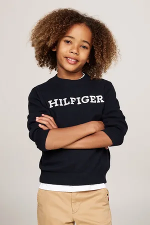Tommy Hilfiger Boys Regular Fit Monotype Sweater