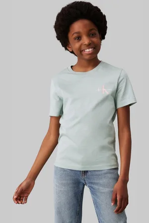 Calvin Klein Boys 100% Cotton Chest Short Sleeved T-Shirt