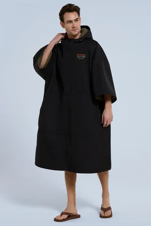 Animale Mens Mens Recycled Fleece Lined Misty Changing Robe Coat Jacket
