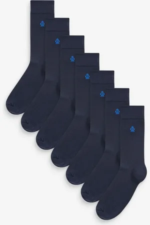 Jeff Banks Mens Recycled Cotton Classsic Crown Logo Socks 7 Pack