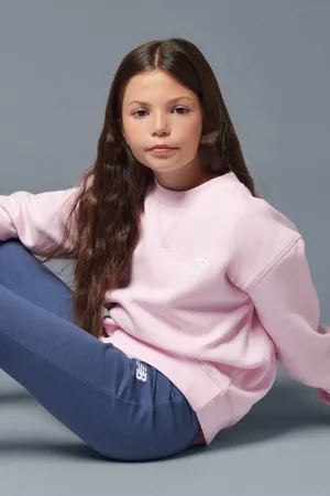 New Balance Girls Small Girls Logo Sweatshirt