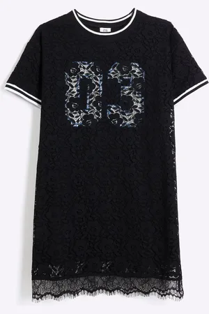 River Island Girls Girls Lace T-Shirt Dress